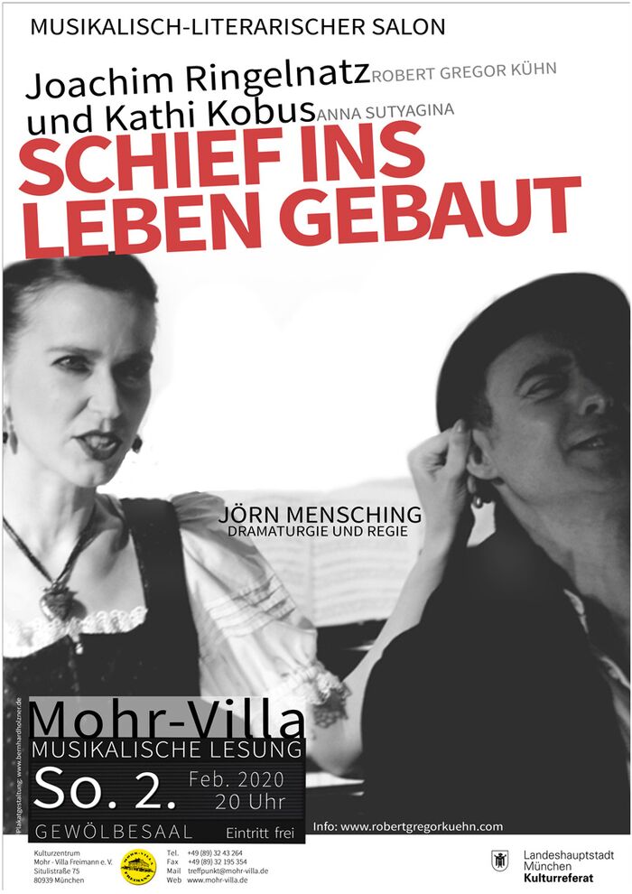 Plakat zur Veranstaltung: Schief ins Leben gebaut